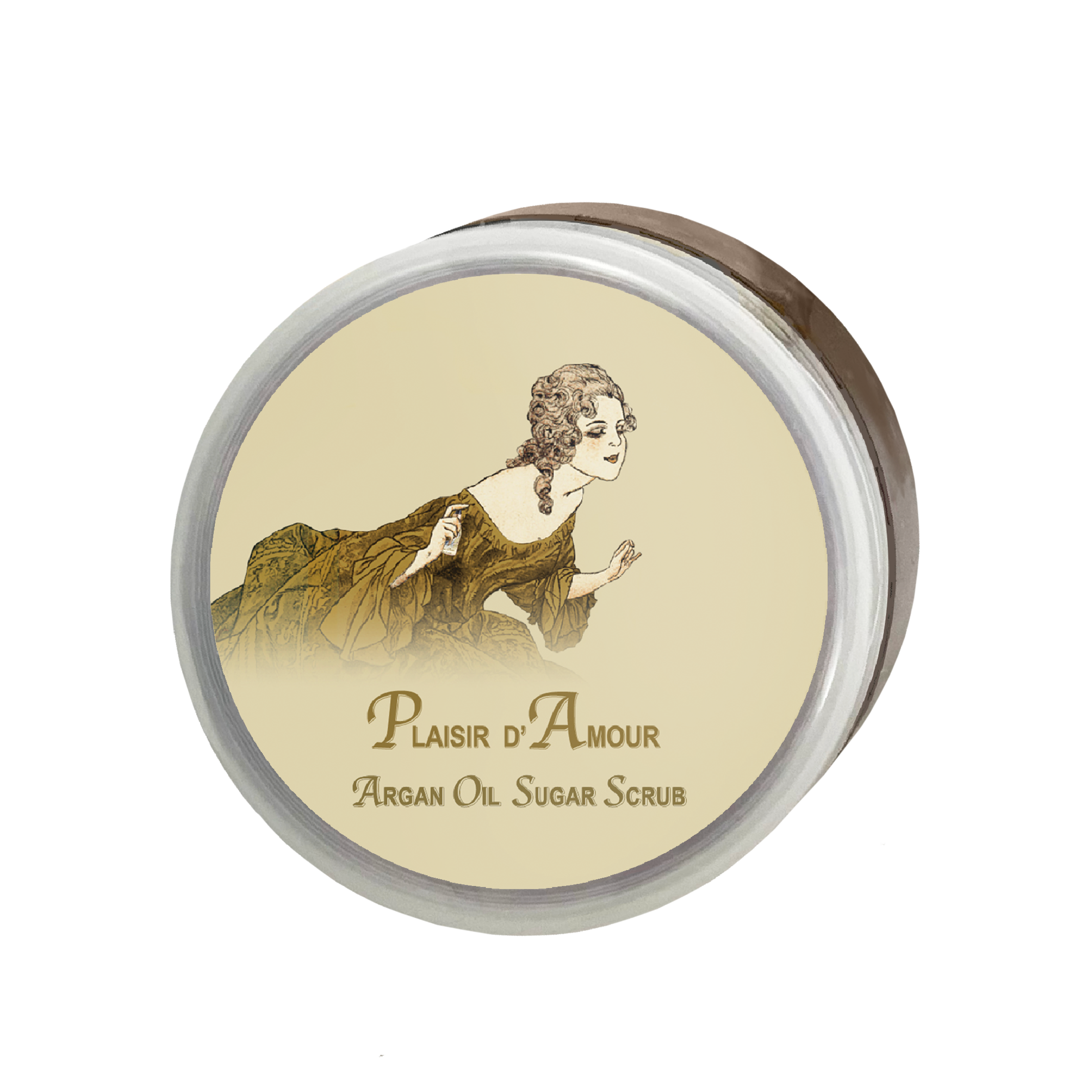 Plaisir d'Amour Argan Oil Sugar Scrub 12oz.