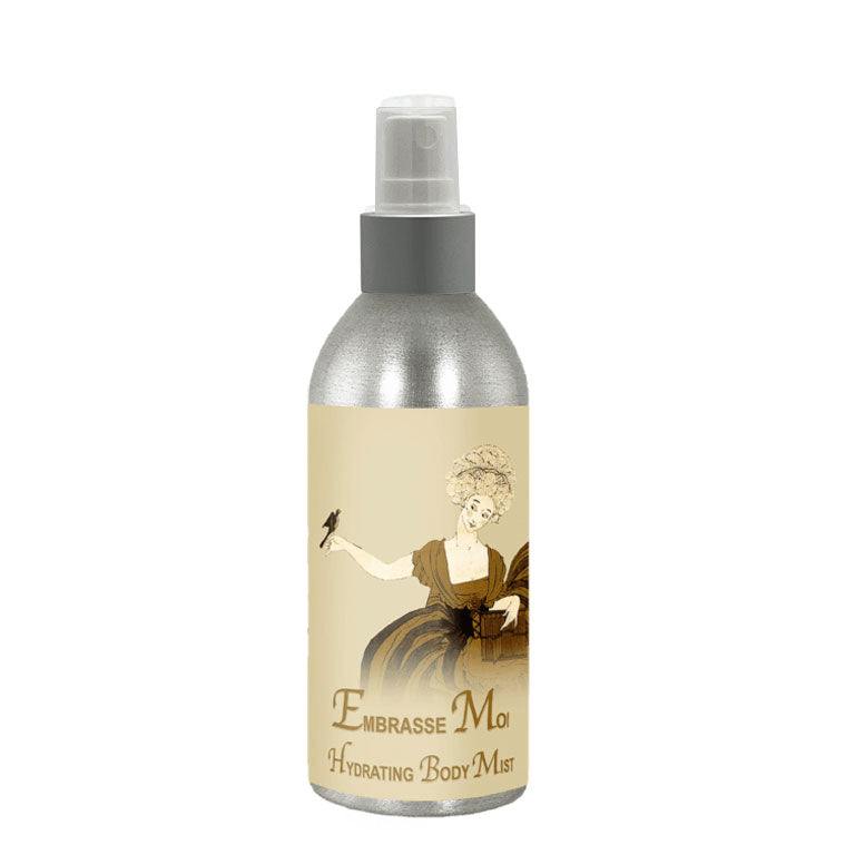 Embrasse Moi Hydrating Mist 8oz bottle with conditioning mist for face and body.