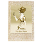 Freesia Rice Body Powder Refill 8oz with vintage design, offering hydration with rice and corn powder, enriched with vitamin E.