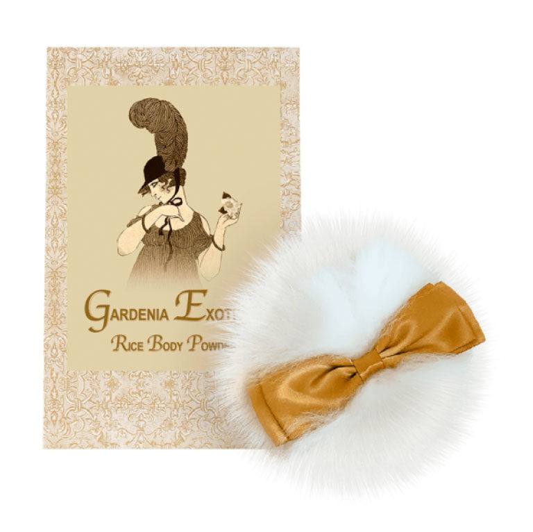 Gardenia natural Powder - Gardenia Exotique Rice Body Powder Refill with puff