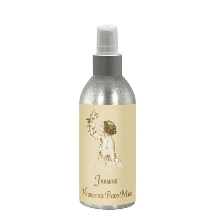 Jasmine Hydrating Mist bottle with vintage-style label, 8oz container.