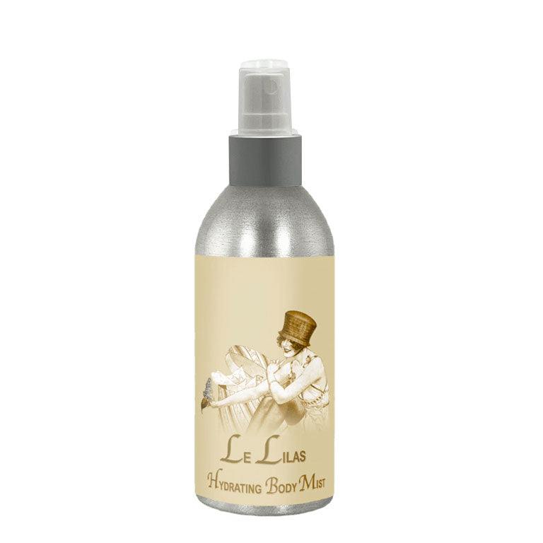 French Lilac Hydrating Mist 8oz bottle with vintage-style label.