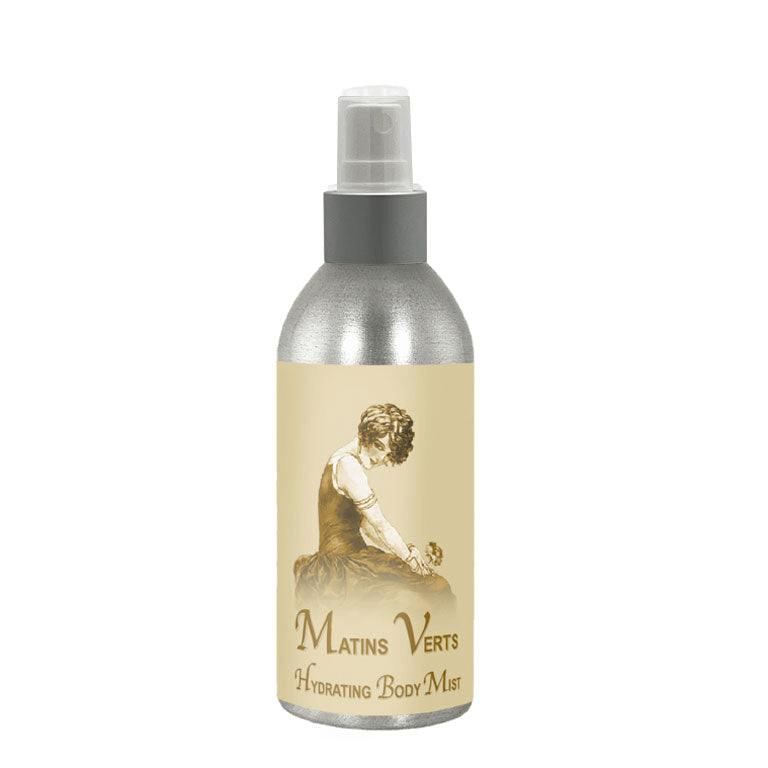 Matins Verts Hydrating Mist 8oz bottle with vintage label design.