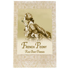 French Peony Rice Body Powder Refill packaging with vintage design.