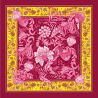 Reve Passionel Scarf, silk blend, floral design, hand-rolled edges, versatile accessory.