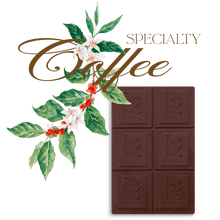 Chocolate with Specialty Coffee - Bean to bar. Craft Chocolate. 70% cocoa