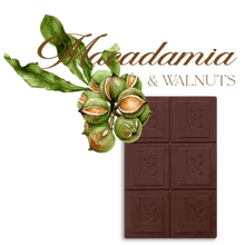 Macadamia & Walnuts - Bean to bar. Craft Chocolate. 70% cocoa