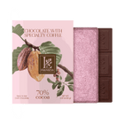 Chocolate with Specialty Coffee - Bean to bar. Craft Chocolate. 70% cocoa