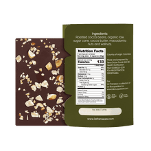 Macadamia & Walnuts - Bean to bar. Craft Chocolate. 70% cocoa
