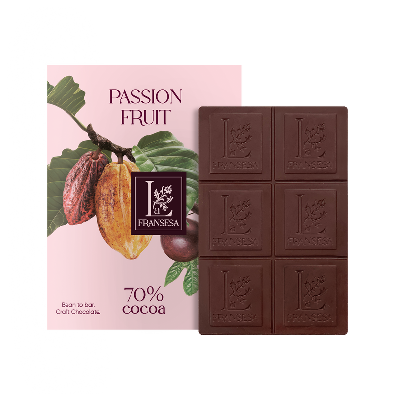 Passion Fruit - Bean to bar. Craft Chocolate. 70% cocoa