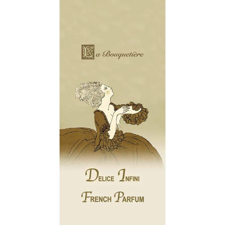 Delice Infini scented card package with elegant design by La Bouquetiere.