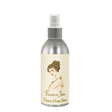 Marina Blue French Home Spray 8oz bottle with elegant design, enriched with natural fragrances and essential oils.