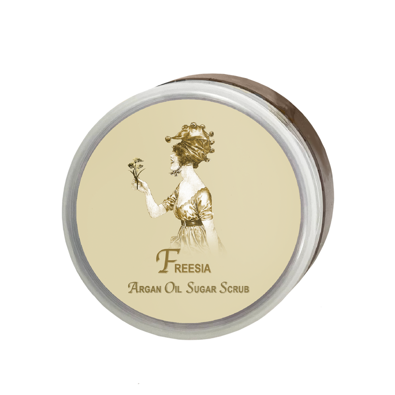 Freesia Argan Oil Sugar Scrub 12oz.