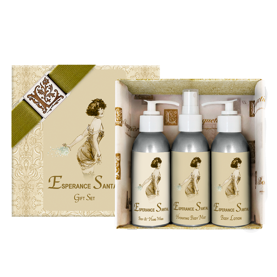 Esperance Santal Gift Set 4oz. ea.