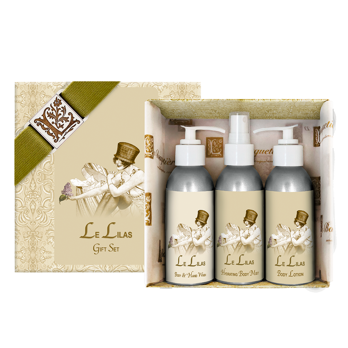 Le Lilas / French Lilac Gift Set 4oz. ea.