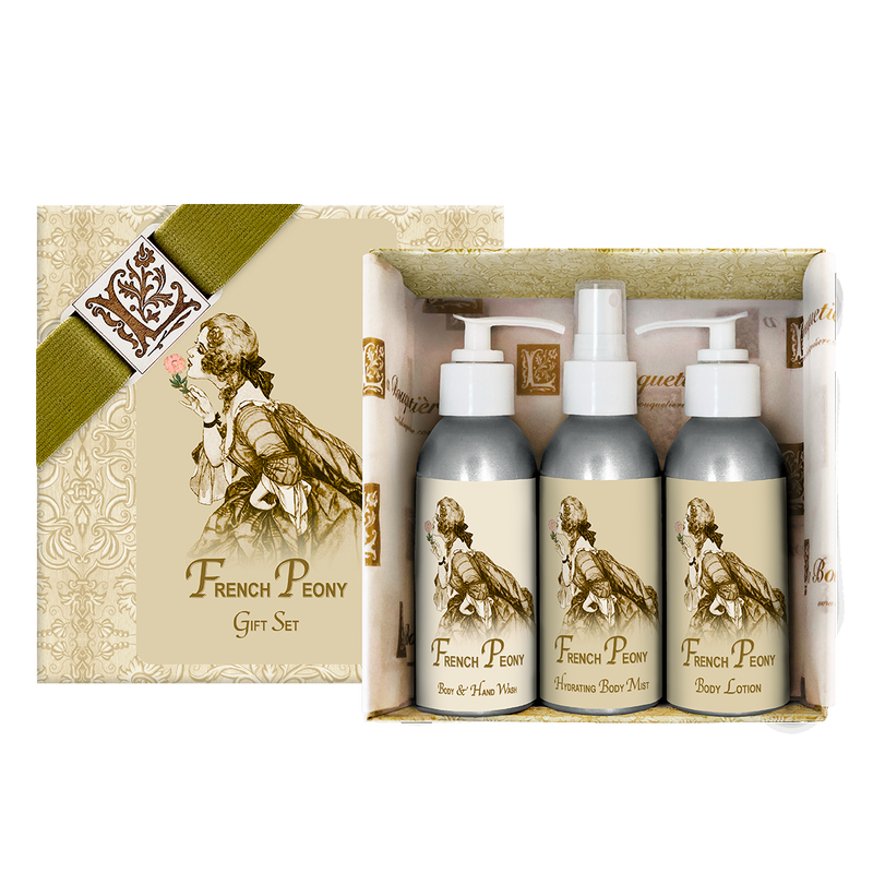 French Peony Gift Set 4oz. ea.