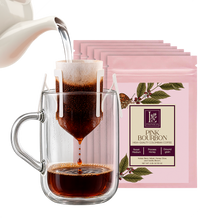 Single-Cup Pre-Filled Colombian Specialty Pour Over Coffee Bags – Pink Bourbon, 6 Bags, 10g Each, 100% Arabica, Medium Roast