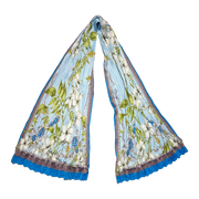Jasmine Silk Blend Pleated Scarf – 64" x 20"