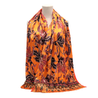 Sunset Bloom Pleated Scarf