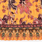 Sunset Bloom Pleated Scarf