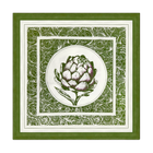 Denim Green Cotton Napkins / Placemats – 100% Colombian Cotton, Hand Block Printed