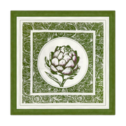 Denim Green Cotton Napkins / Placemats – 100% Colombian Cotton, Hand Block Printed