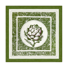 Denim Green Cotton Napkins / Placemats – 100% Colombian Cotton, Hand Block Printed