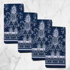 Denim Indigo Cotton Napkins / Placemats – 100% Colombian Cotton, Hand Block Printed
