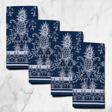 Denim Indigo Cotton Napkins / Placemats – 100% Colombian Cotton, Hand Block Printed